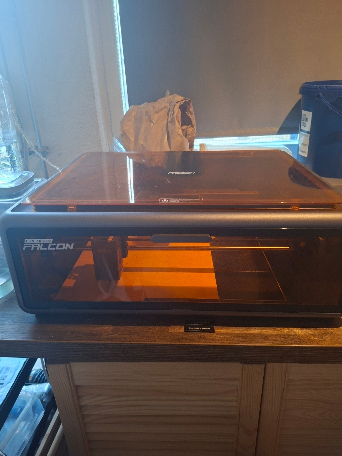 Creality Falcon A1 Lasergraveermachine 10W, Ophalen of Verzenden, Zo goed als nieuw, Creality