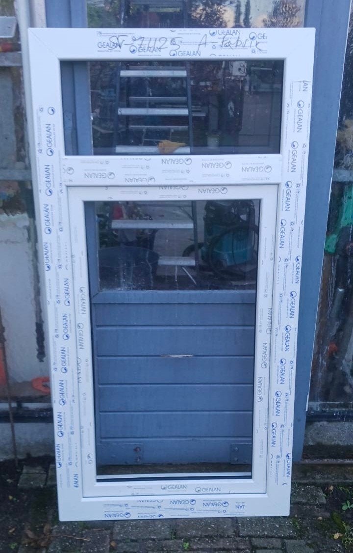 Nieuw Gealan Gevelraam met draai/kiepraam met Dubbelglas - 1, Ophalen, Gevelraam of Ruit, 80 tot 120 cm, Nieuw