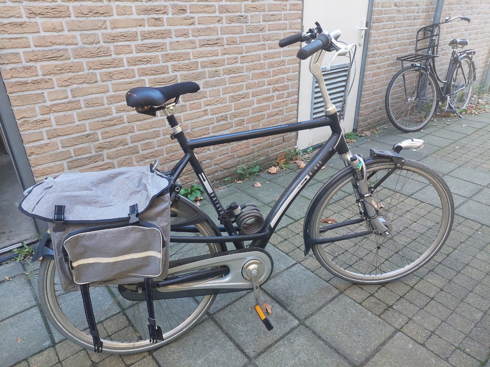 herenfiets batavus maat large in goede staat met motertje op, Fietsen en Brommers, 57 tot 61 cm, Ophalen, Gebruikt, Batavus