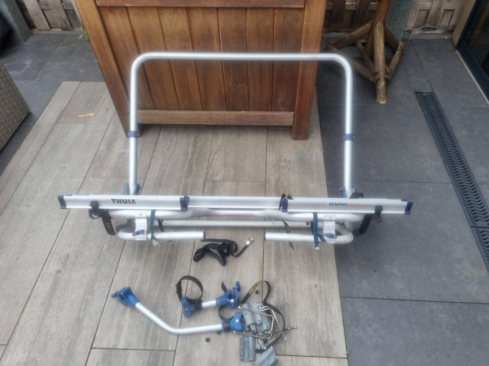 Thule omni bike sport fietsen drager dissel caravan, Ophalen, Gebruikt