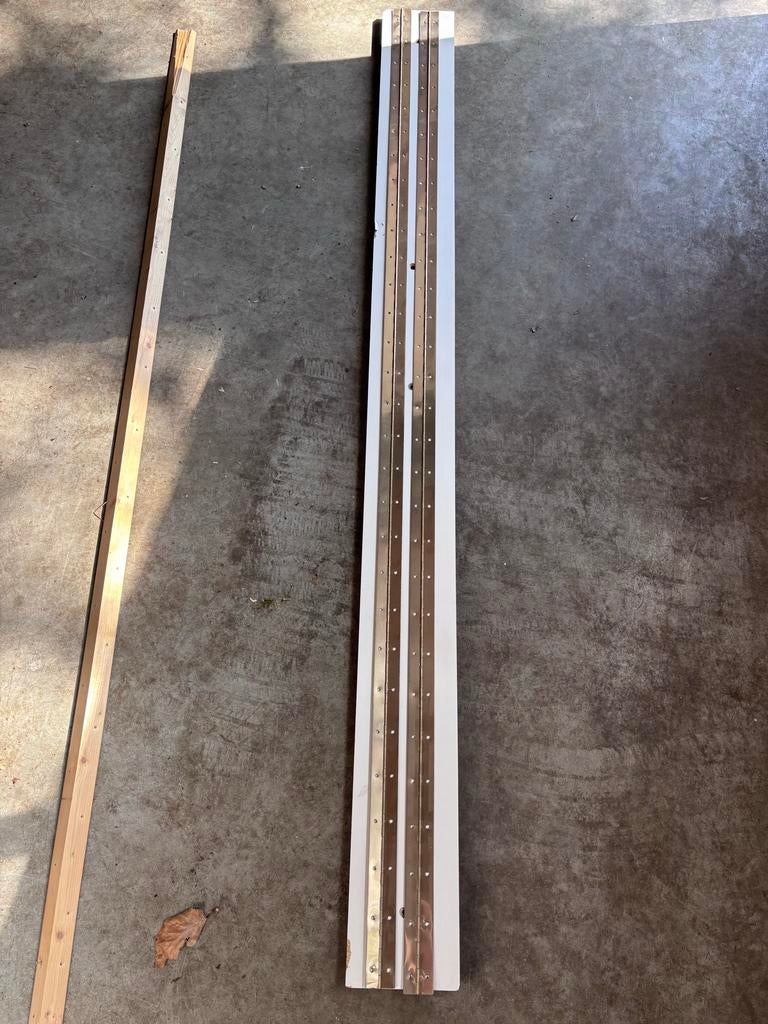 2x Pianoscharnier 180 cm - Nieuwitte ondergrond, Doe-het-zelf en Verbouw, Hang- en Sluitwerk, Ophalen, Gebruikt, Overige materialen
