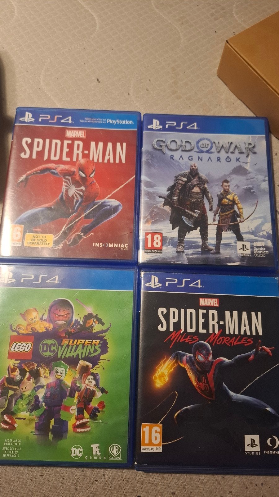 Spider-Man& miles morales, God of War Ragnarök, lego Super-V, Spelcomputers en Games, Avontuur en Actie, 2 spelers, Eén computer