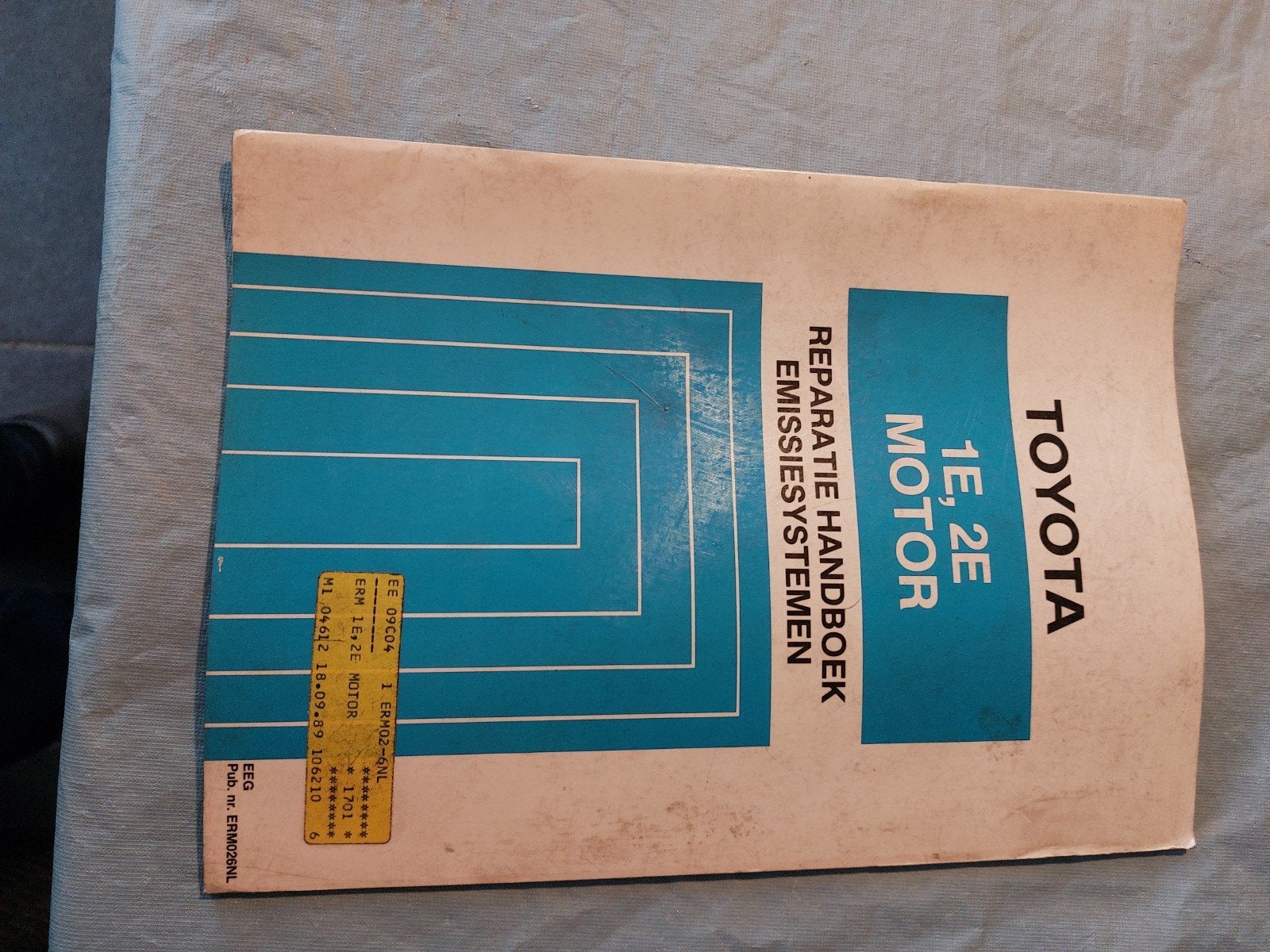 REPARATIEHANDBOEK EMISSIESYSTEMEN TOYOTA 1E 2E MOTOR STARLET, Ophalen of Verzenden
