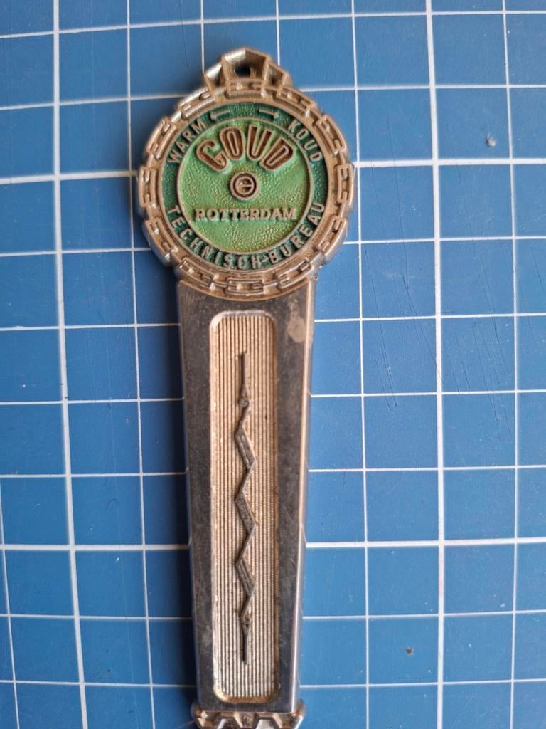 briefopener, Warm - Koud Technisch-Bureau GOUD Rotterdam., Ophalen of Verzenden, Gebruikt, Gebruiksvoorwerp