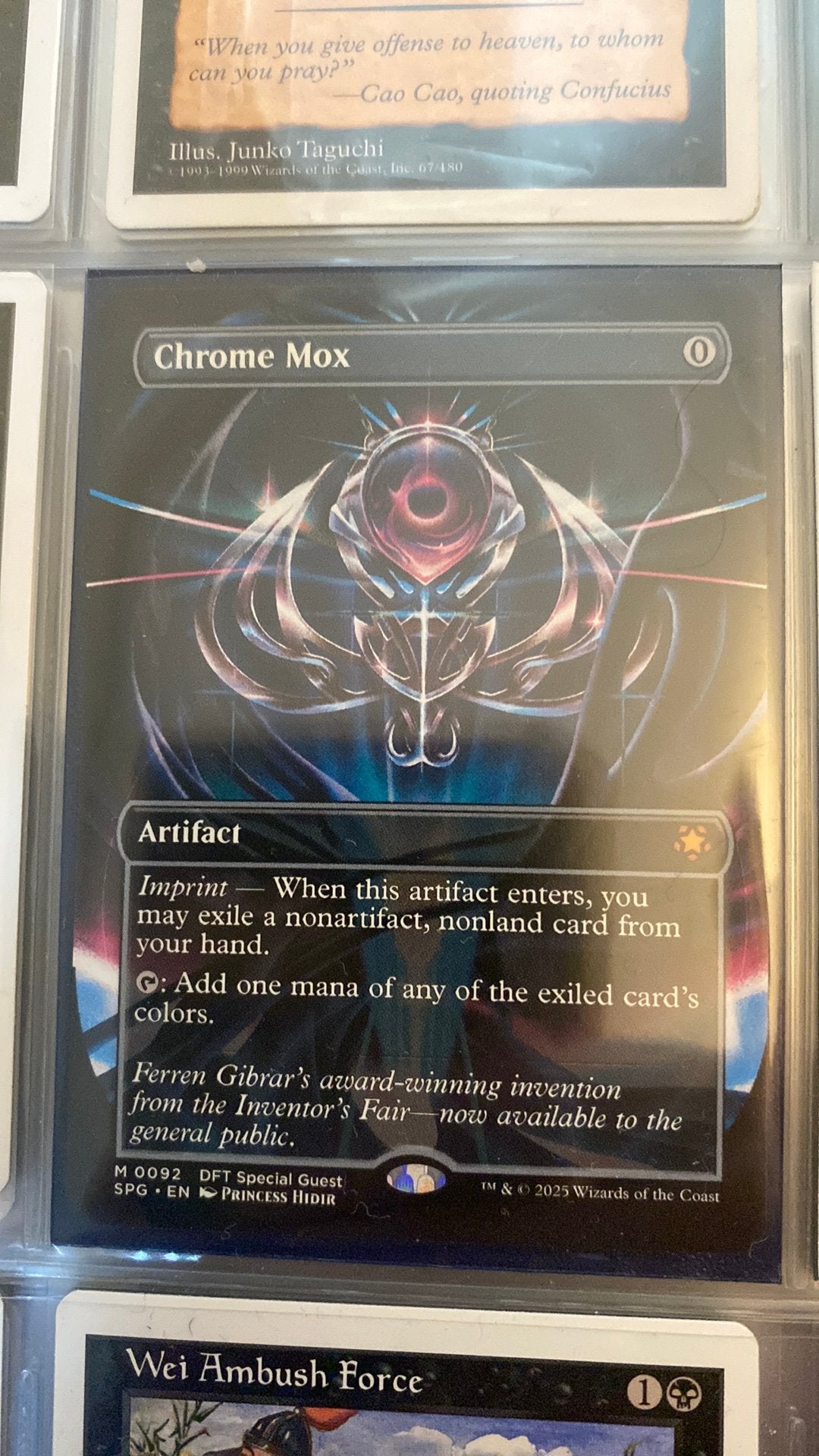 Chrome Mox v.1 - Mint Conditie, Net uit Verpakking, Ophalen of Verzenden, Zo goed als nieuw, Losse kaart