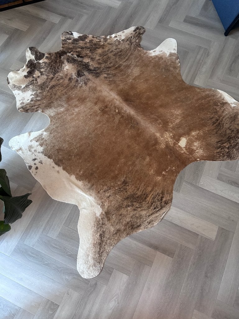 Koeienhuid lichtbruin, Ophalen, Gebruikt, Bruin, 150 tot 200 cm