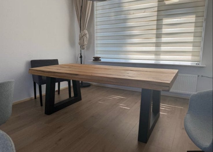 Prachtige eikenhouten eettafel 200x100 cm, Huis en Inrichting, Tafels | Eettafels, Ophalen, 100 tot 150 cm, Eikenhout, 200 cm of meer