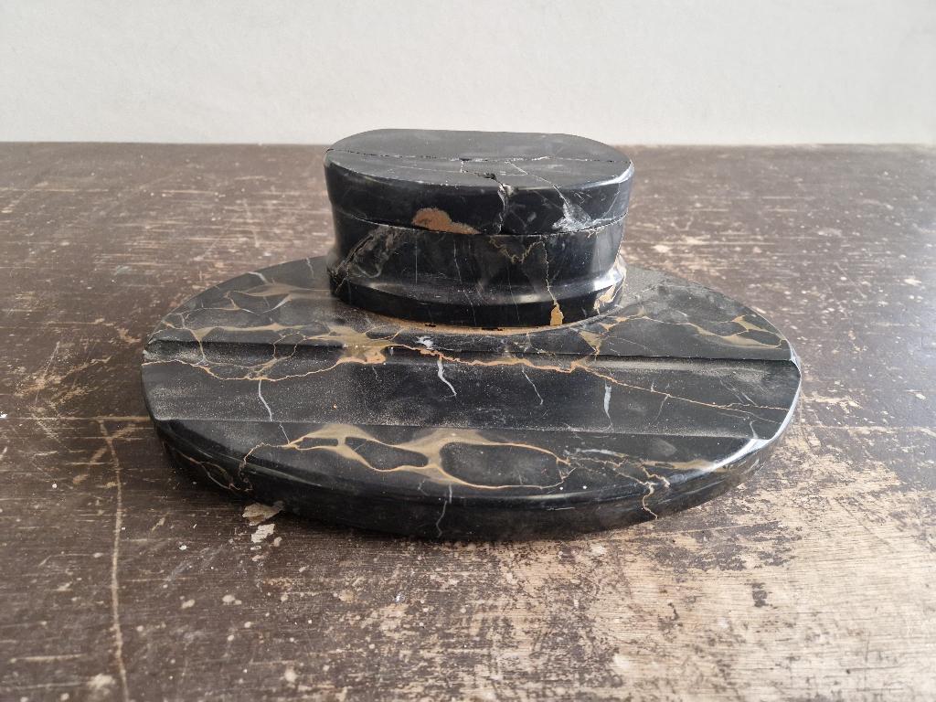 Vintage art deco marmeren bureau set, Antiek en Kunst, Ophalen of Verzenden