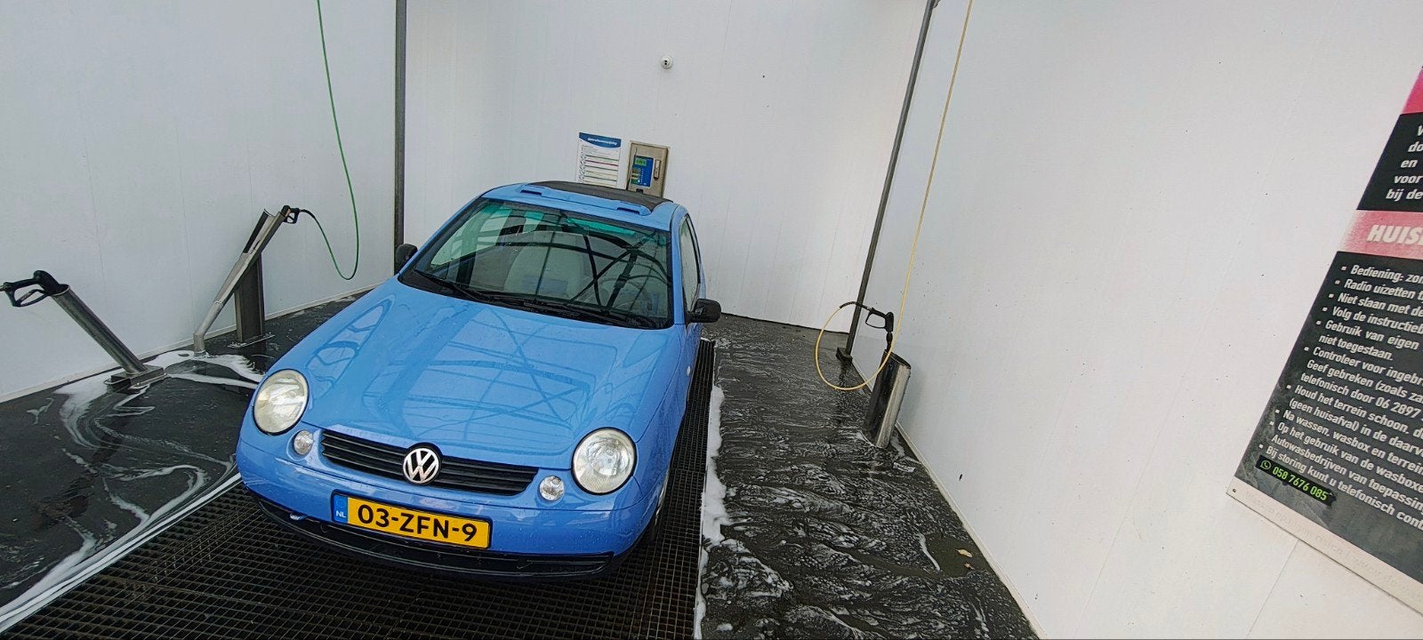 Volkswagen lupo 1999 Blauw open air, Auto's, Voorwielaandrijving, 31 €/maand, 4 cilinders, Airbags