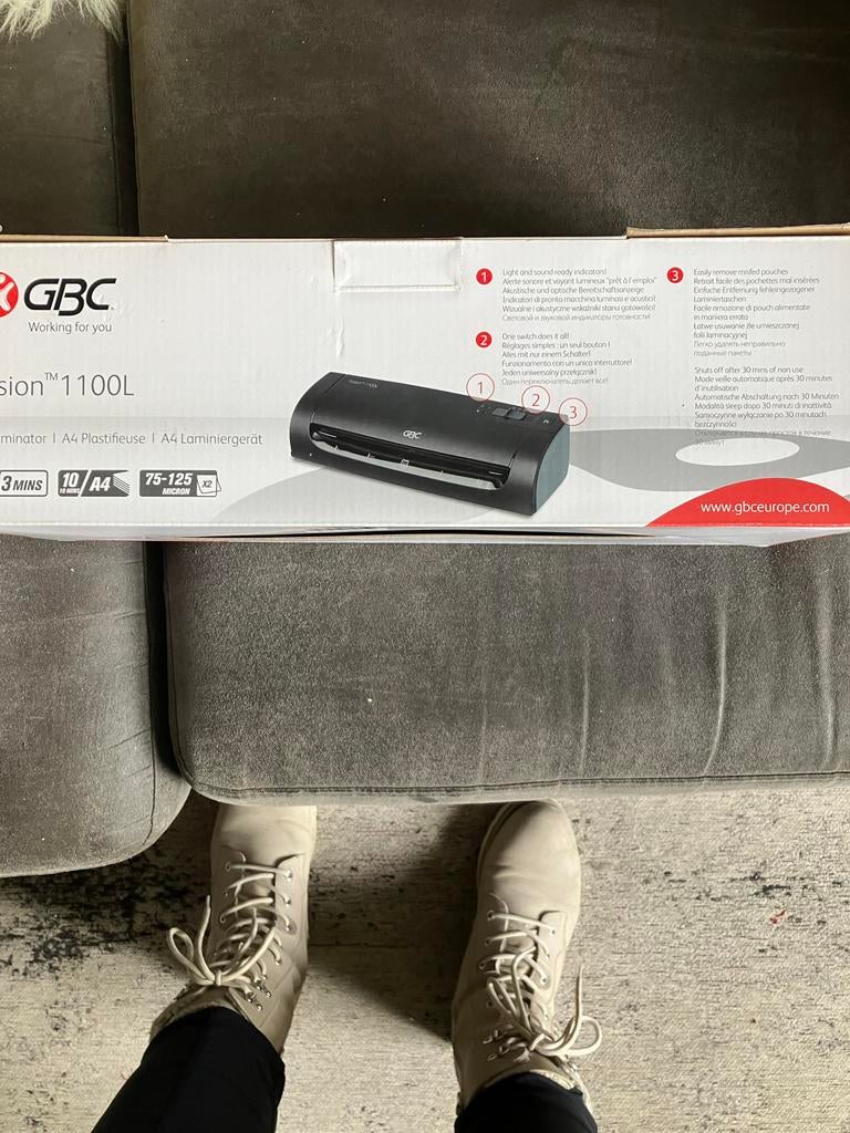 Nieuw GBC lamineerapparaat met A4 lamineerhoezen, Ophalen of Verzenden, Nieuw in verpakking, Overige typen