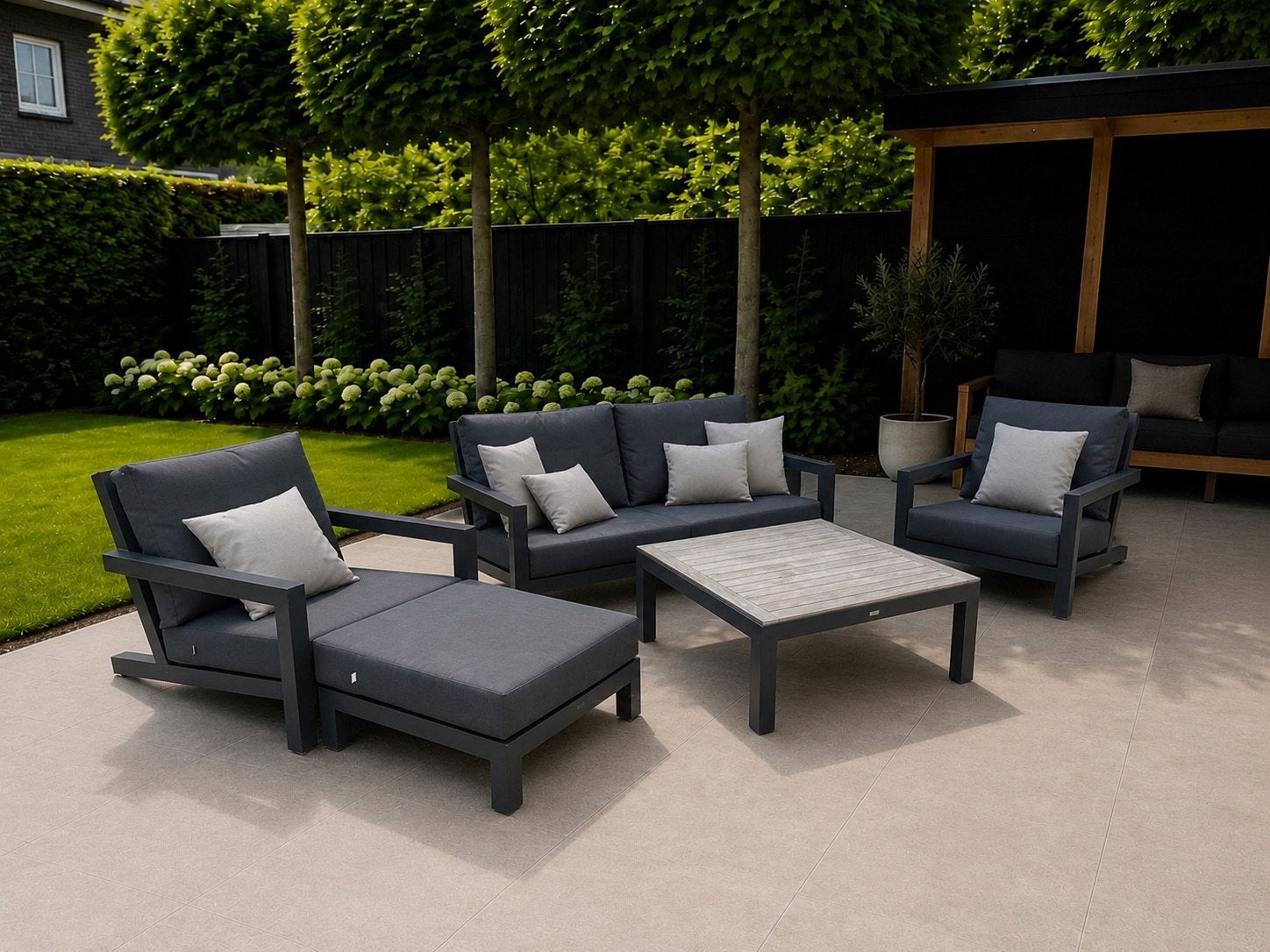 LIFE Outdoor Loungeset Tuinset, Ophalen, Zo goed als nieuw, Aluminium, Bank