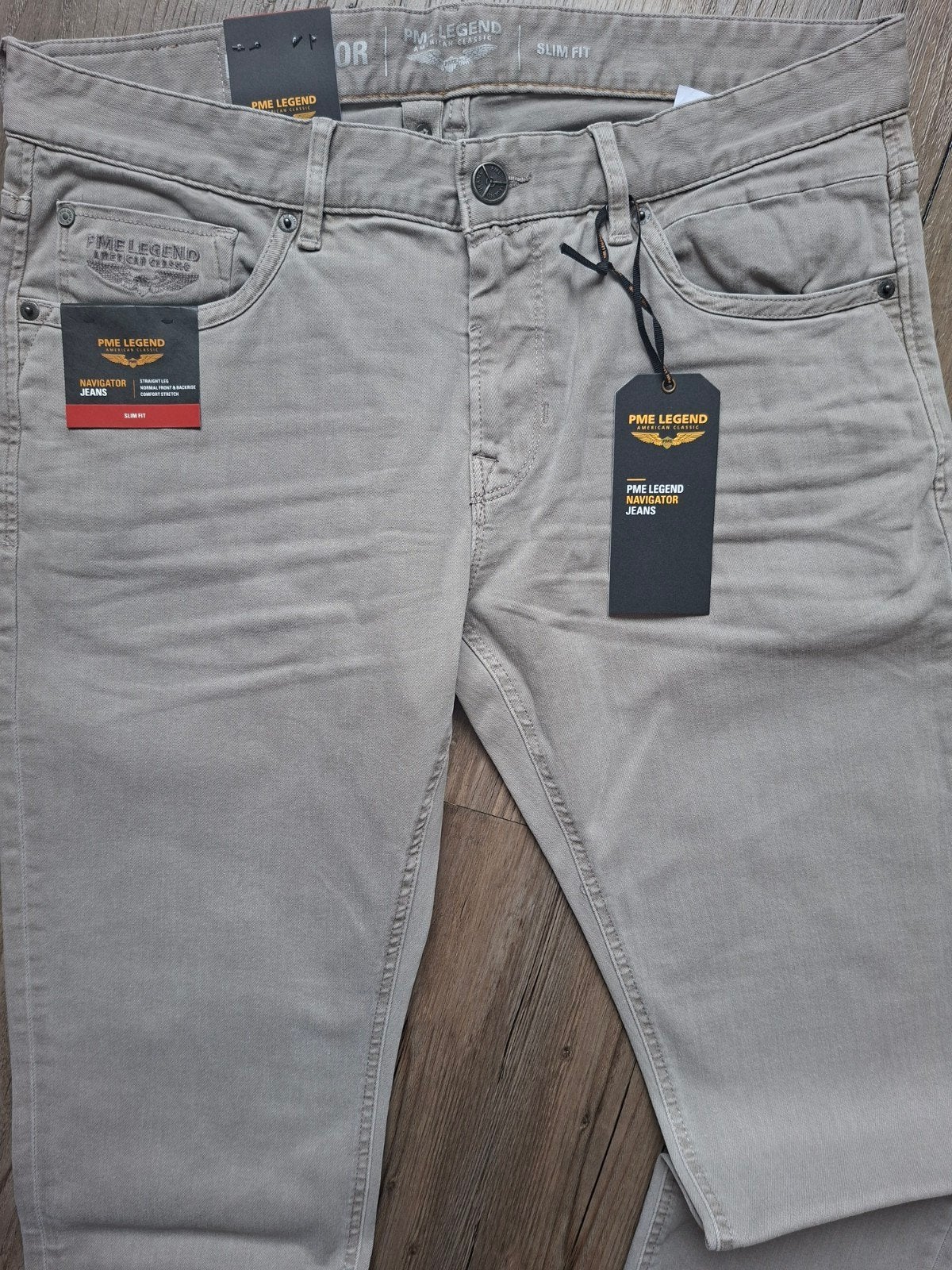 PME LEGEND Navigator slimfit jeans W35 L30 3 voor €149,95, Nieuw, Ophalen of Verzenden, W33 - W34 (confectie 48/50), Grijs