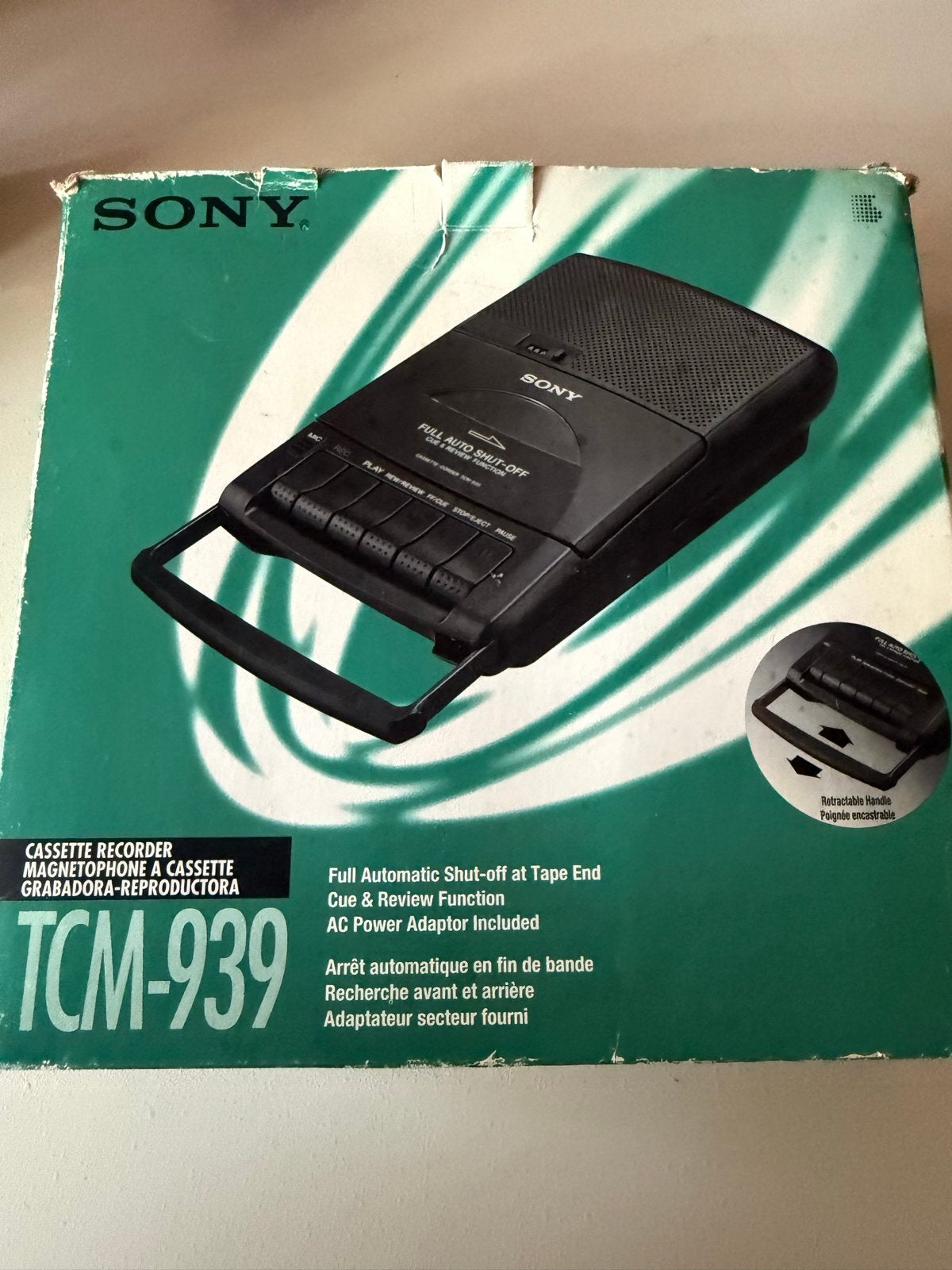 Sony TCM-939 Cassette Recorder - met Doos, Ophalen of Verzenden