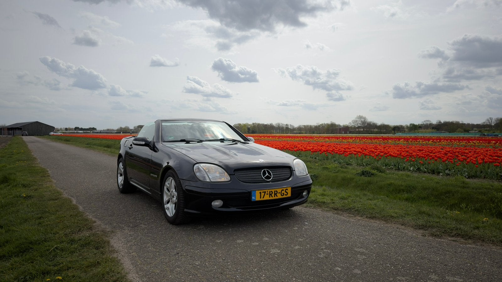 Mercedes-Benz SLK 2.0 Slk200 Kompr Roadster AUT 2005 Zwart, Auto's, Automaat, 1998 cc, Achterwielaandrijving, 4 cilinders