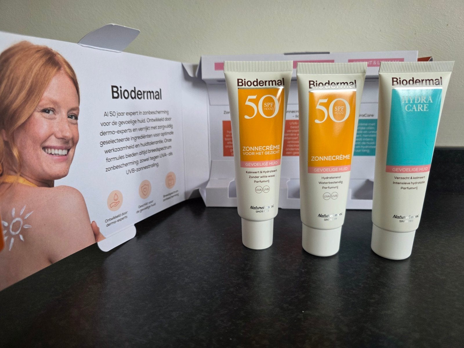 Nieuw Biodermal 3 x 50ml sun protection proefpakket, Sieraden, Tassen en Uiterlijk, Uiterlijk | Lichaamsverzorging, Nieuw, Zonnebrand of After Sun