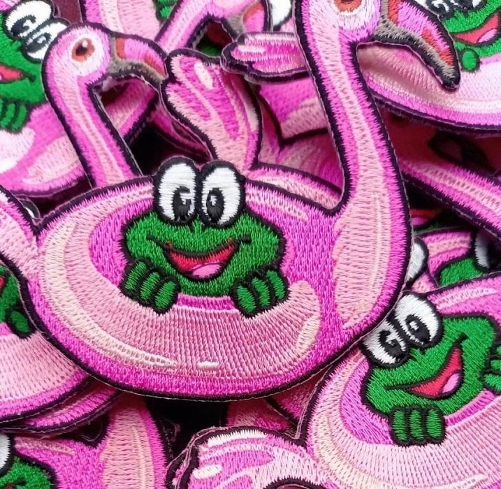 Flamingo Embleem Carnaval in o.a. Oeteldonk, Carnaval, Verzenden, Nieuw, Overige maten