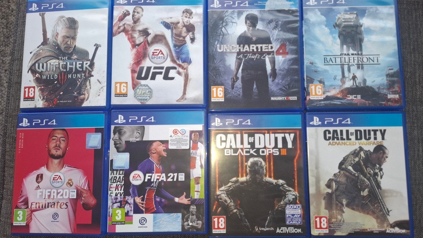 PS4 Games: FIFA, UFC, Call of Duty, Uncharted, Ophalen, Gebruikt, Vanaf 18 jaar, Overige genres