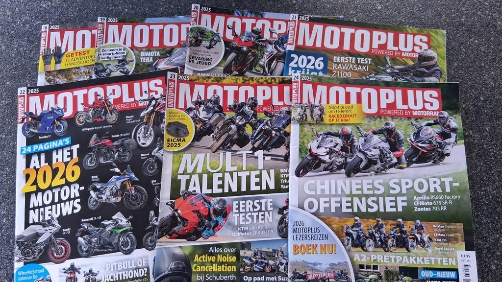 Moto Plus motorbladen, 7 stuks uit 2025, Ophalen of Verzenden, Gelezen