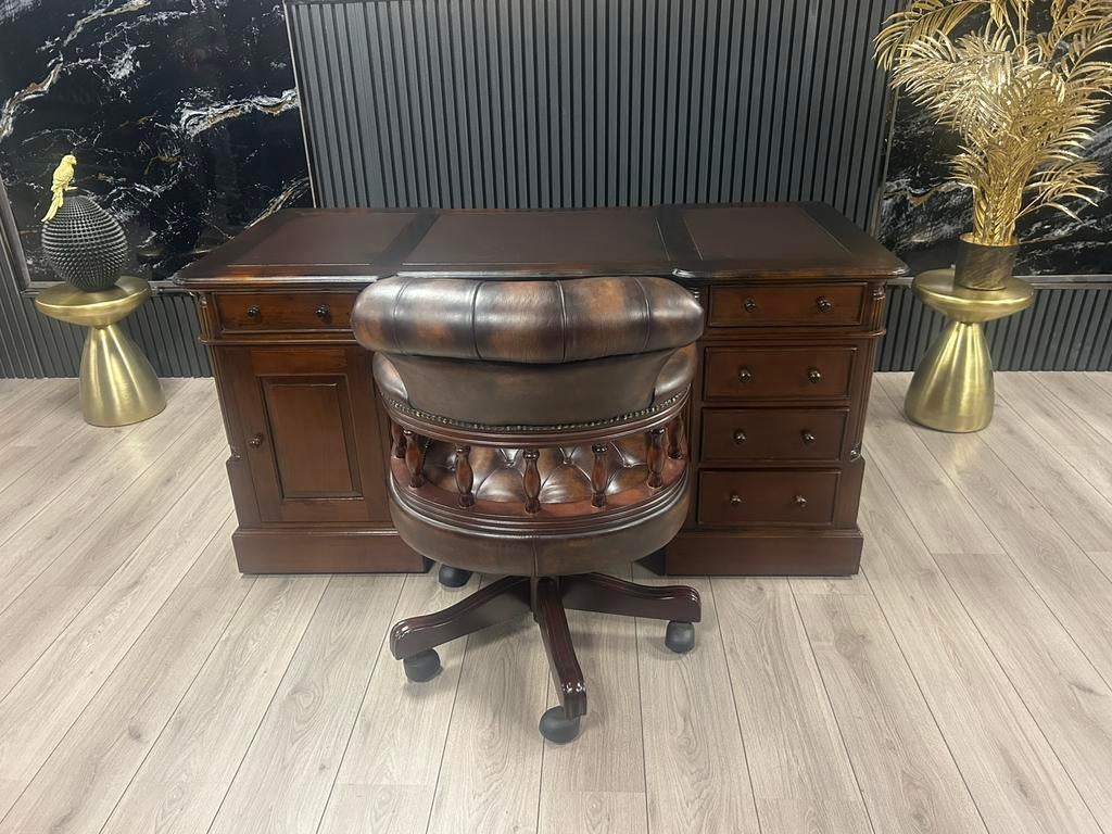 Chesterfield Bureau & Captian’s Chair Bureaustoel !!, Ophalen of Verzenden