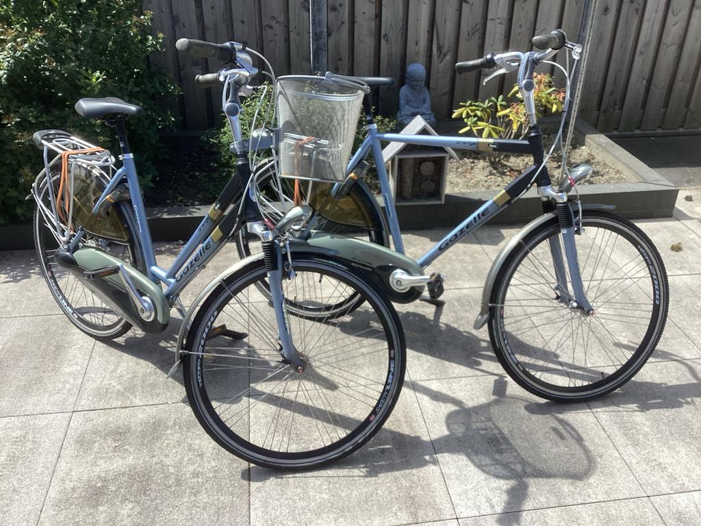 2 Gazelle orange limited edition dames en heren fiets, Fietsen en Brommers, Ophalen, Gebruikt, Gazelle