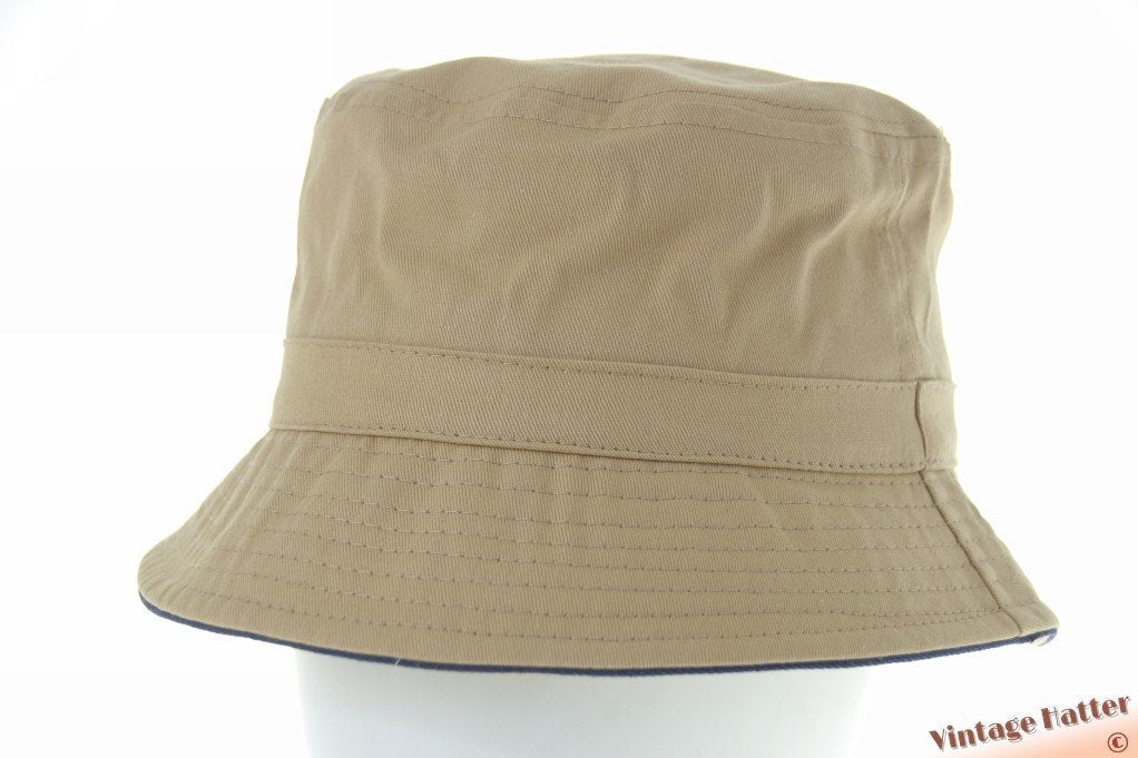 Zomer safari of buckethoed beige met blauw randje 58, 59, 60, Ophalen of Verzenden, Nieuw, 58 cm (L, 7¼ inch) of meer, Hoed