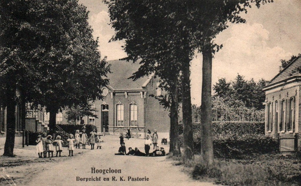 Ansichtkaart Hoogeloon, Verzamelen, Ansichtkaarten | Nederland, Ophalen of Verzenden, Noord-Brabant