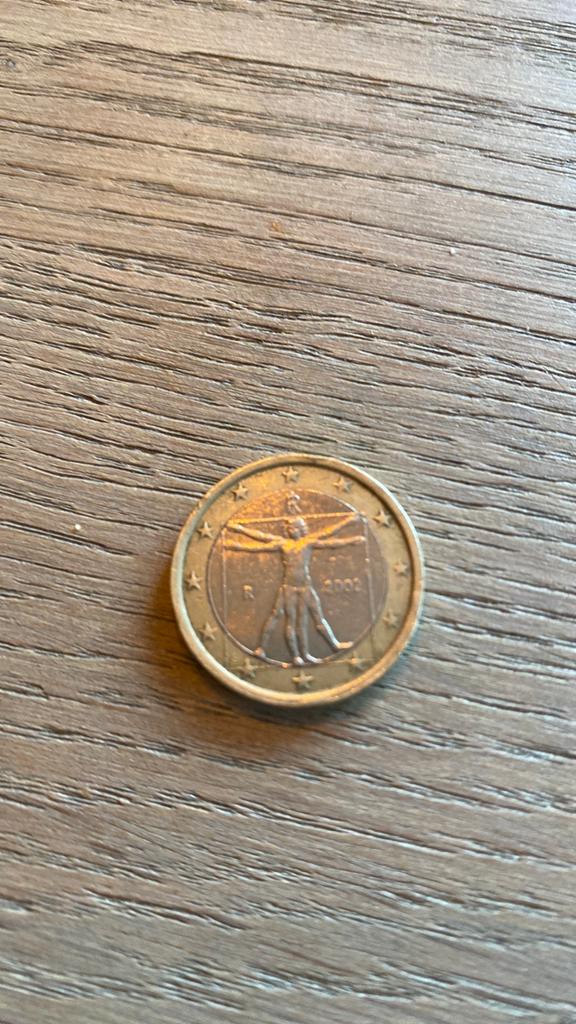 Italiaanse 1 euro munt 2002, Postzegels en Munten, Munten | Europa | Euromunten, Ophalen of Verzenden