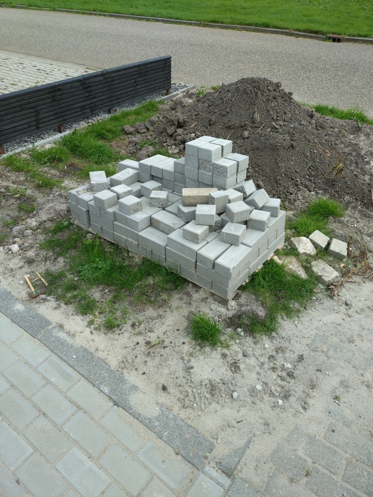 restpartij klinkers grijs 7 cm, Ophalen, Klinkers, Nieuw, Minder dan 5 m²