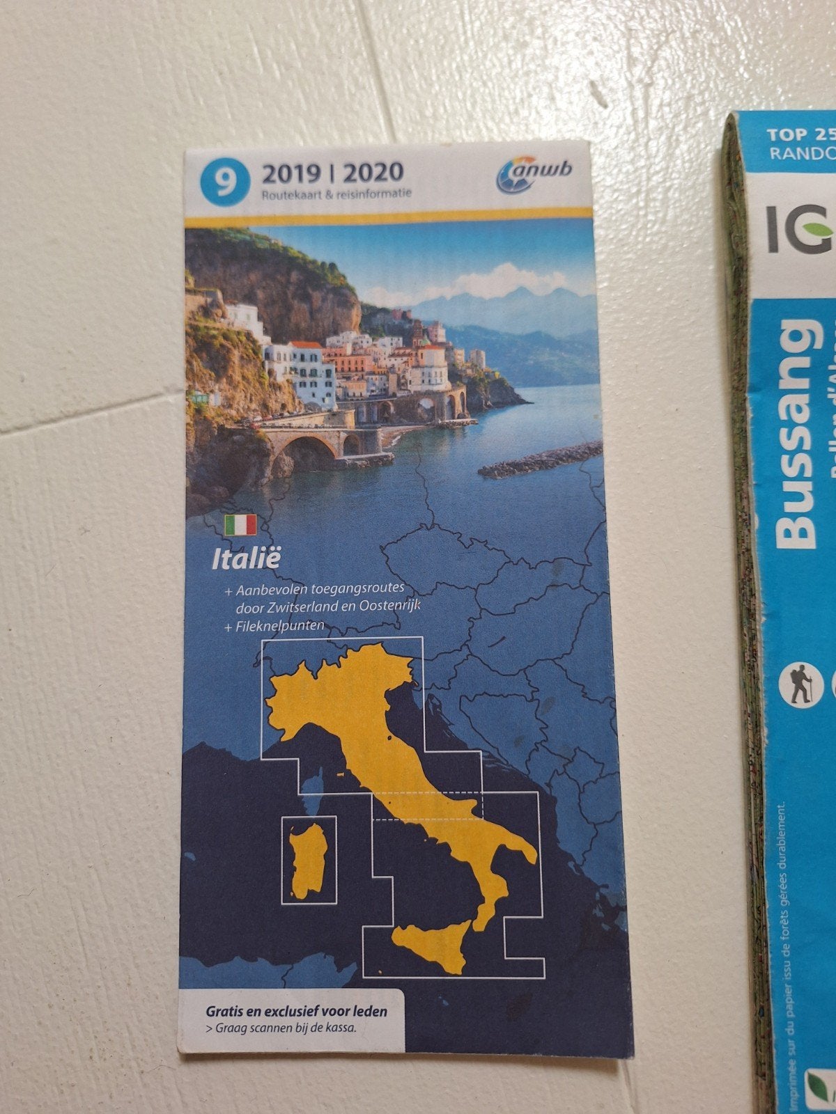 ANWB Routekaart & Reisinformatie Italië 2019/2020, Europa, Ophalen of Verzenden, Zo goed als nieuw, Reisgids of -boek