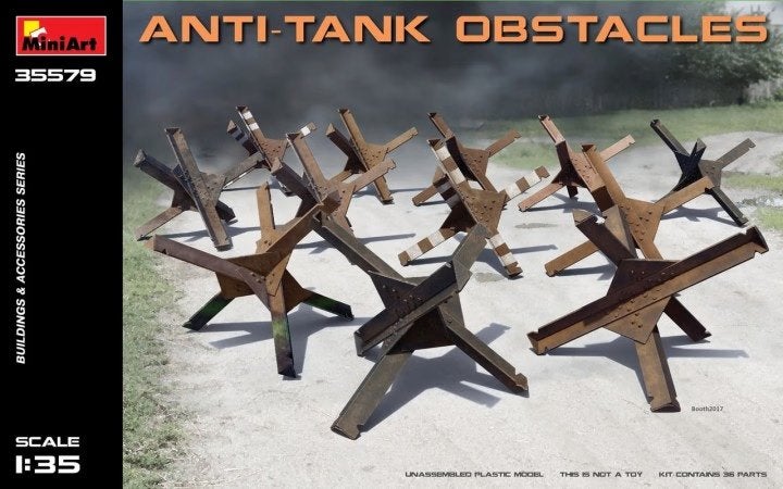 D-665,MINIART 1-35,NO,35579,Anti-Tank Obstacles, Ophalen of Verzenden, Nieuw, 1:35 tot 1:50