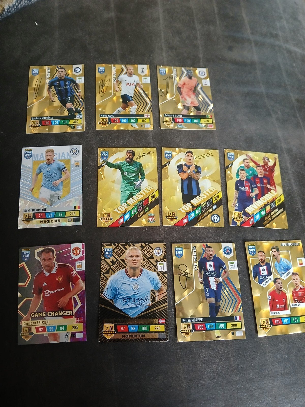 panini voetbal kaarten top masters Mbappe Haaland momentum, Ophalen of Verzenden, Zo goed als nieuw, Meerdere kaarten