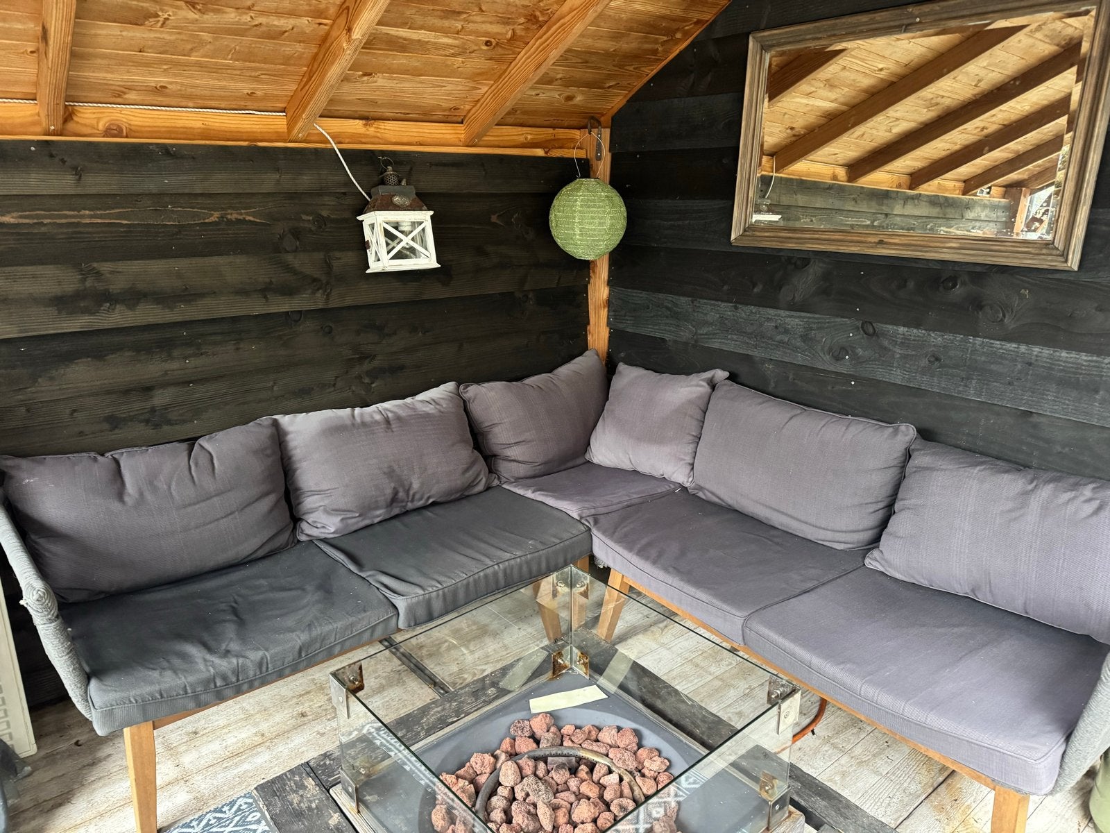 Comfortabele loungeset met kussens, Tuin en Terras, Ophalen, Gebruikt, Meer dan 8 zitplaatsen, Loungeset