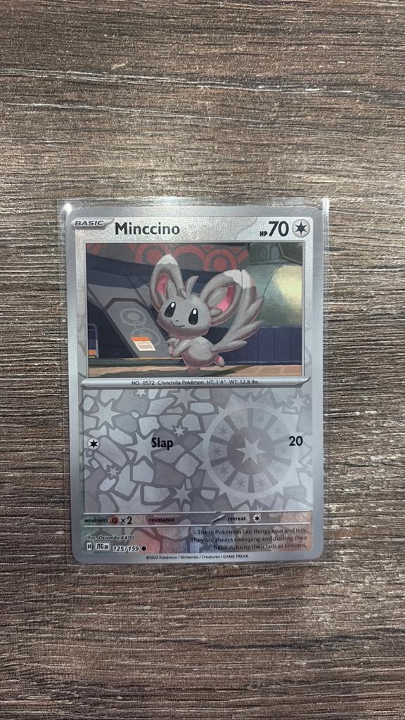 JTG Minccino 125/159 Reverse holo, Ophalen of Verzenden, Zo goed als nieuw