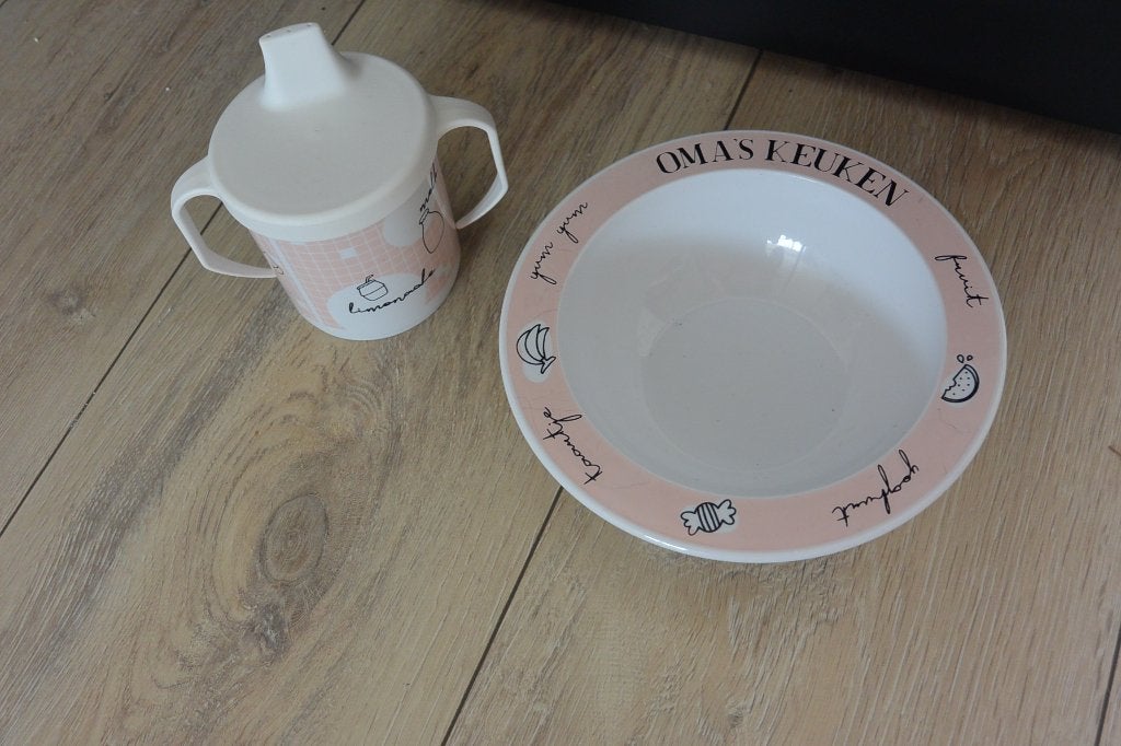Oma's keuken peuter eetset, Ophalen of Verzenden, Gebruikt, Drinkbeker