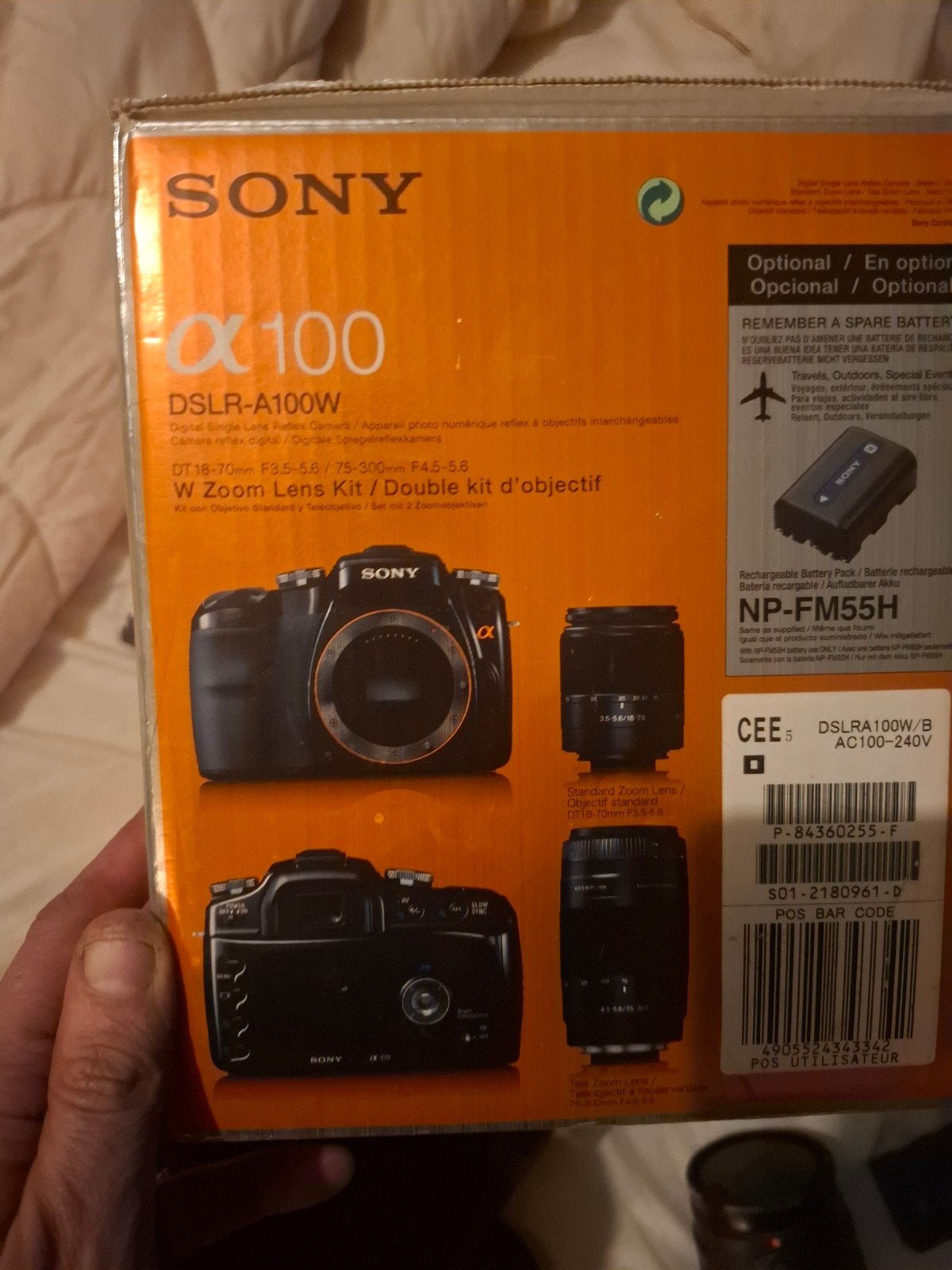 Sony Alpha A100 DSLR-A100W met 2 lenzen en tas, Ophalen, Spiegelreflex, Zo goed als nieuw, Sony