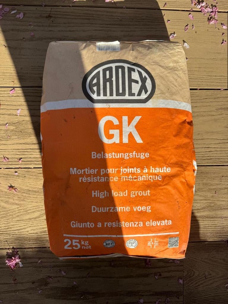 ARDEX GK - Duurzame Voegmortel - zandbeige 25kg, Doe-het-zelf en Verbouw, Tegels, Ophalen, Overige typen, Nieuw, Minder dan 5 m²