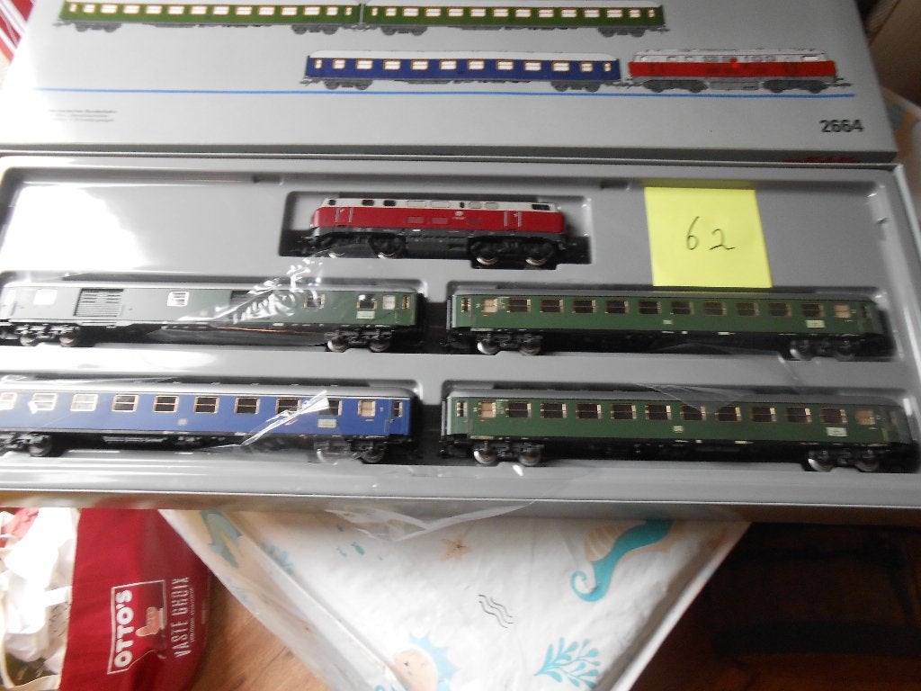 Märklin 2664 digitale sneltrein met dieselloc LOLO, de V160, Hobby en Vrije tijd, Wisselstroom, Treinset, Analoog, Ophalen of Verzenden