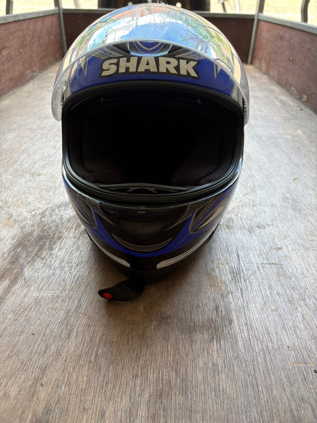 Shark motor helm, Fietsen en Brommers, Brommerhelmen, Ophalen, Zo goed als nieuw, Extra small of kleiner