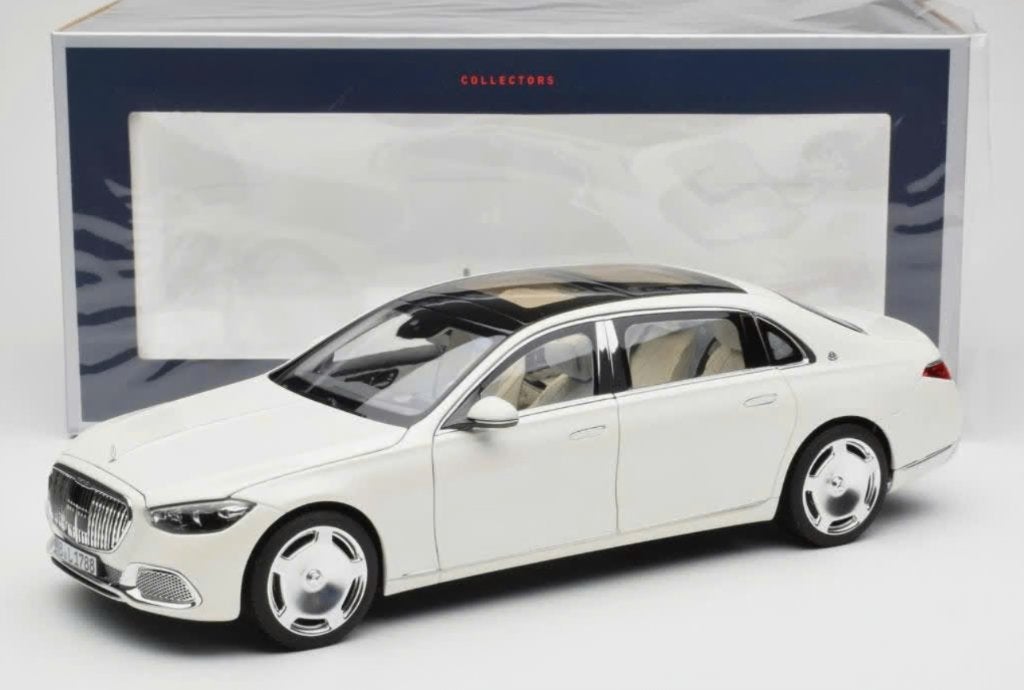 Mercedes Maybach S 680 4MATIC 2021 Wit 1/18 NOREV ref 183918, Hobby en Vrije tijd, Modelauto's | 1:18, Verzenden, Nieuw, Auto