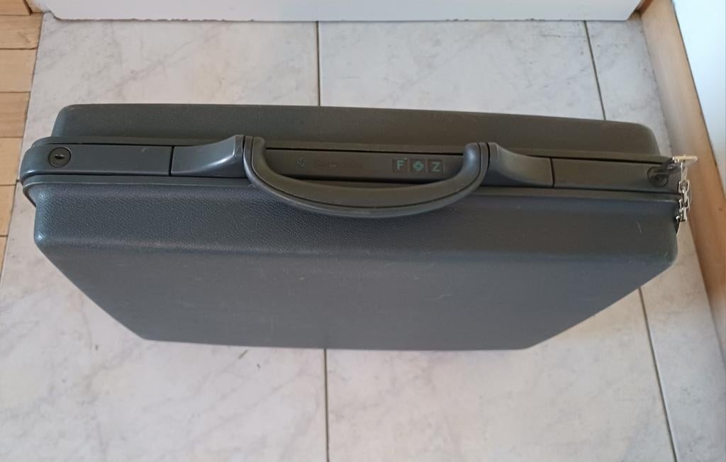 Samsonite Aktetas/Attachékoffer - Grijs, Hard Kunststof, Ophalen, Gebruikt, 50 tot 60 cm, Hard kunststof