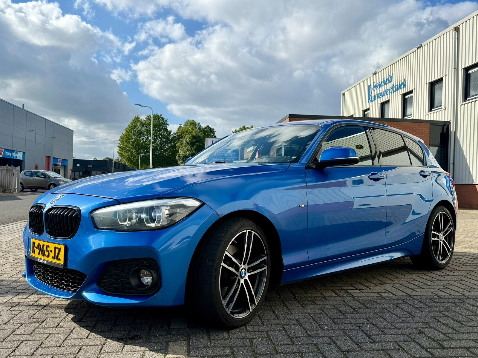 BMW 1-Serie 120i 263pk Aut 2017 Blauw, Auto's, 1998 cc, Achterwielaandrijving, 263 pk, Blauw