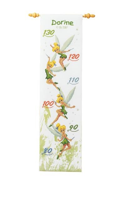 Borduurpakket Groeimeter Tinker bell 66991, Geen, Geen, Nieuw, Ophalen of Verzenden