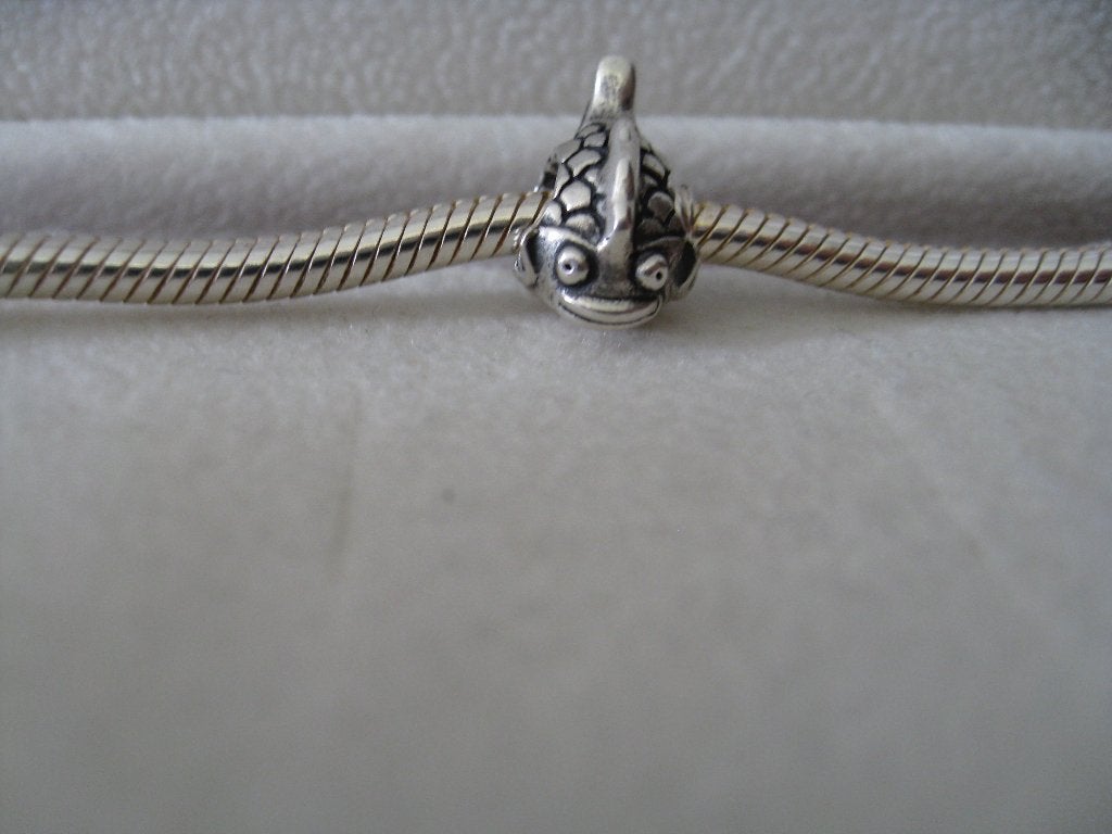 Pandora Bedel Happy Vis, Verzenden, Zo goed als nieuw, Zilver, Pandora