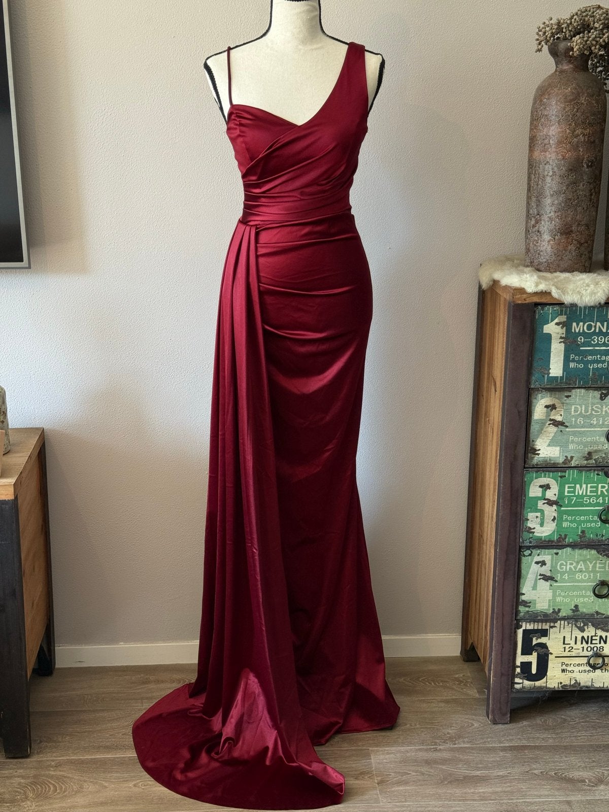 NIEUW! | Maat S | Avondjurk | Galajurk | Prom | Dress | NEW!, Verzenden, Nieuw, Maat 36 (S), Rood
