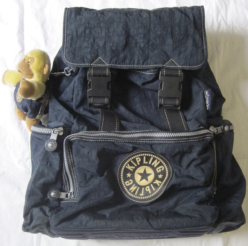 Kipling luiertas rugzak met verzorgingsmatje verzorgingstas, Ophalen, Blauw, Meerdere opbergvakken, Rugzak