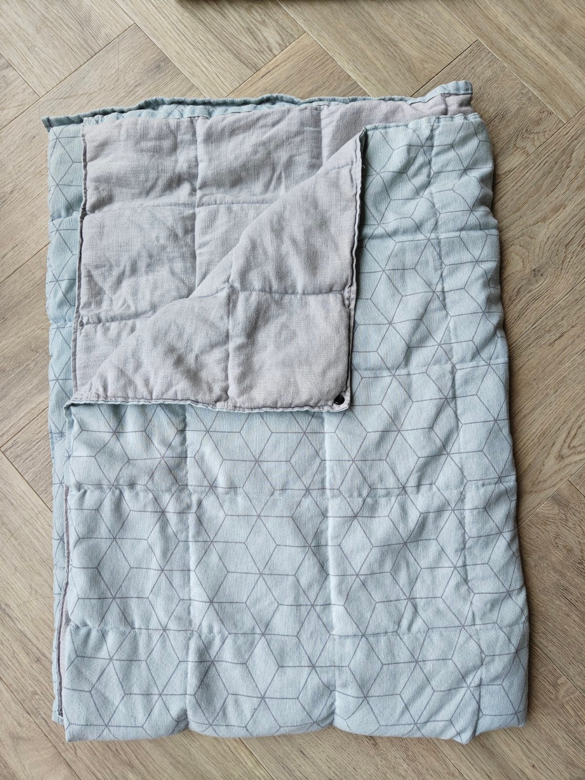 Verzwaringsdeken kind 4 kilo, 140 cm, Zo goed als nieuw, Deken, Groen