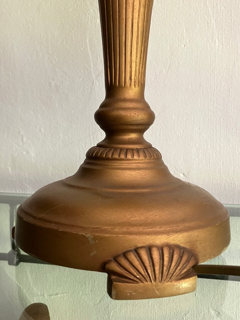 Prachtige art nouveau kelklamp, Ophalen of Verzenden, Zo goed als nieuw, Glas, Art deco