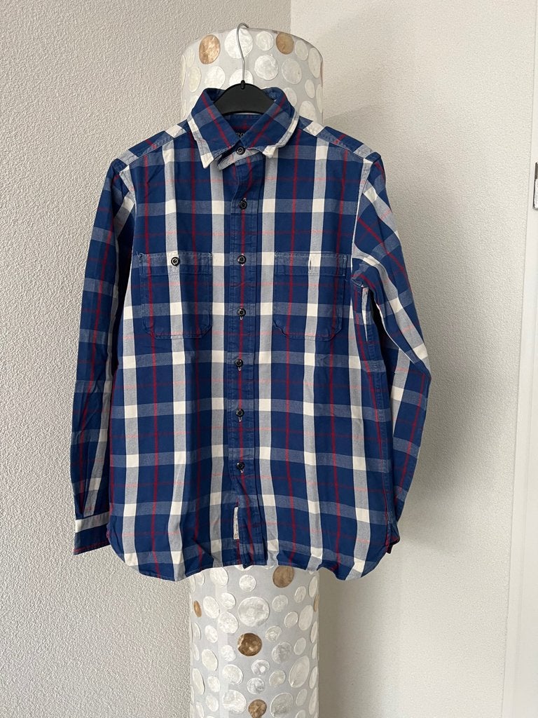 Ralph lauren dikke houthakkers blouse overhemd s blauw, Blauw, Halswijdte 38 (S) of kleiner, Ralph Lauren, Zo goed als nieuw