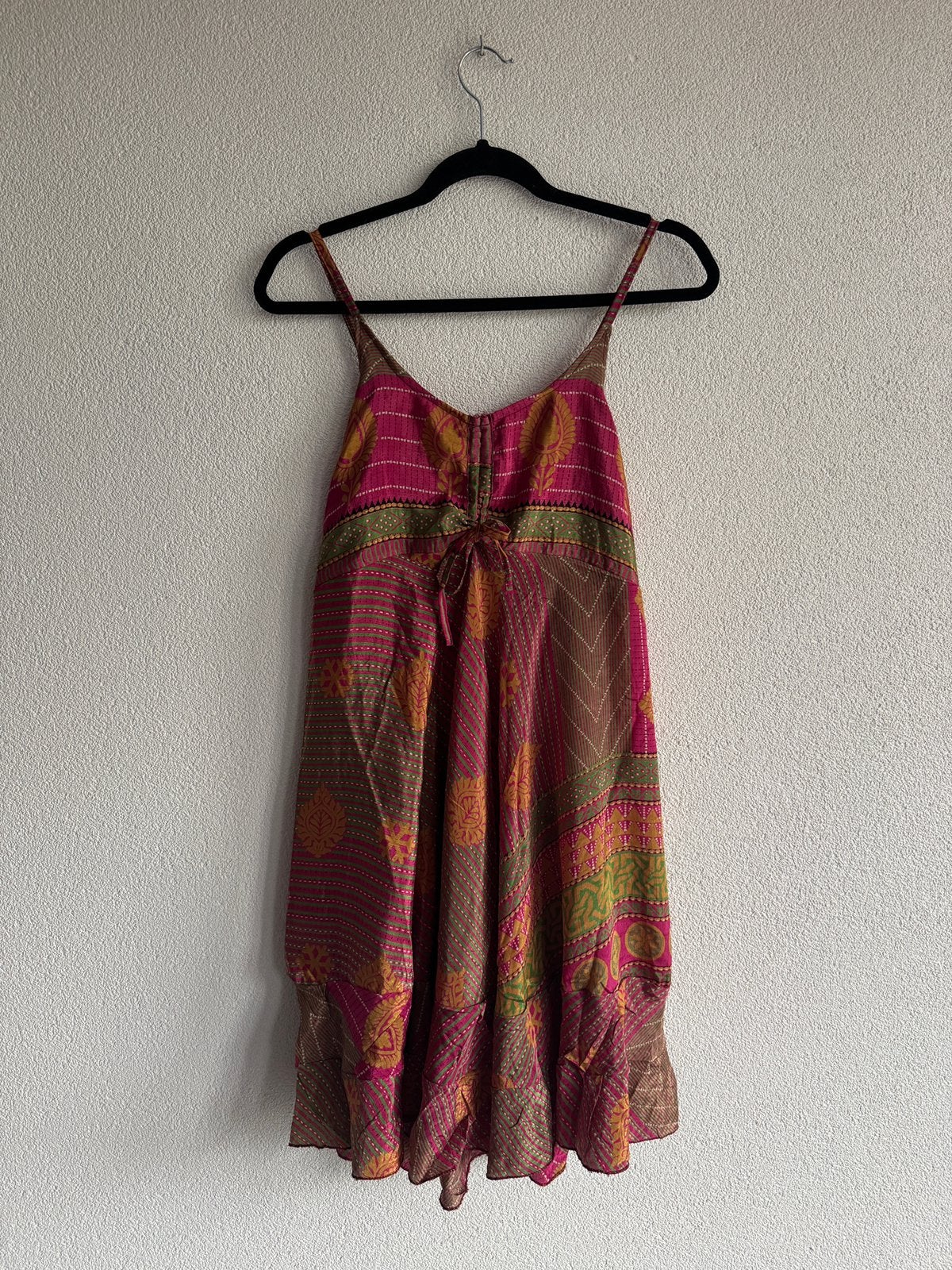 Vintage boho ibiza stijl zijden jurk, Vintage, Vintage, Ophalen of Verzenden, Zo goed als nieuw