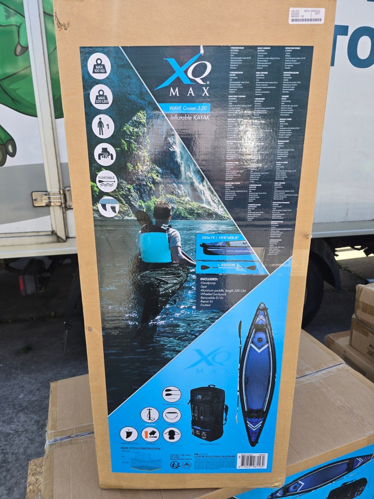 XQ Max Wave Cruiser 3.20 Opblaasbare Kajak, Ophalen, Nieuw